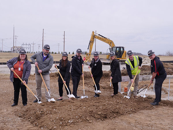 image of staff members from Taconic and Poynter staff coming together for the Cambridge City Groundbreaking